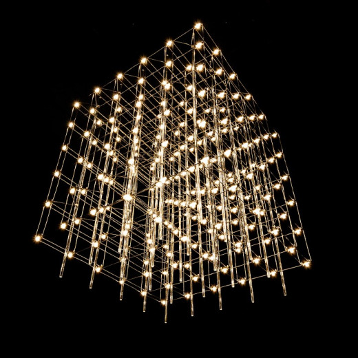 Подвесная люстра O-LUCE Cosmic Glass ячейка 15*15 см 1094011-6