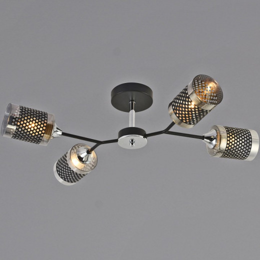 Люстра на штанге 01405-3.3-04B BK+CR