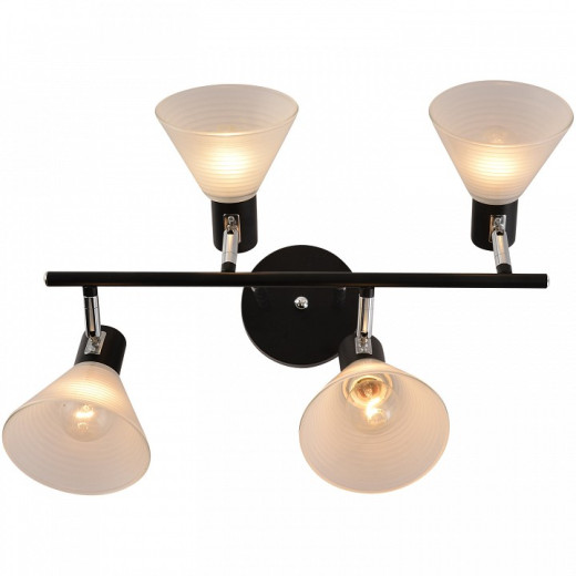 Люстра на штанге 01553-3.3-04B BK+CR