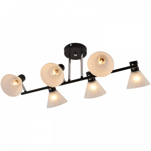 Люстра на штанге 01553-3.3-06B BK+CR