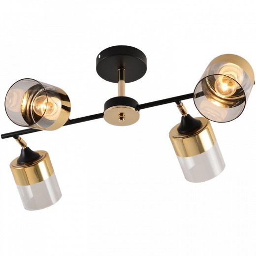 Люстра на штанге 01555-3.3-04B BK+FGD