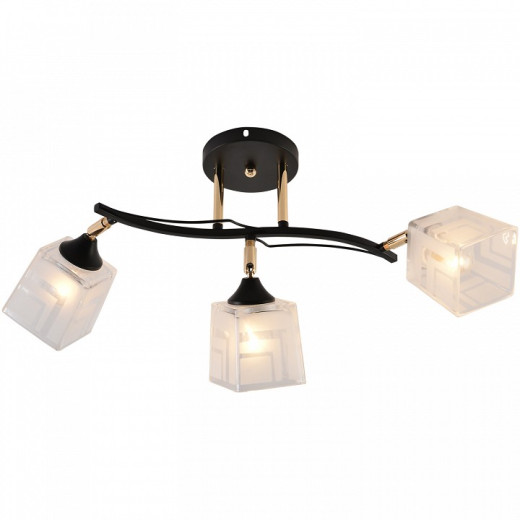 Люстра на штанге 01594-3.3-03B BK+FGD