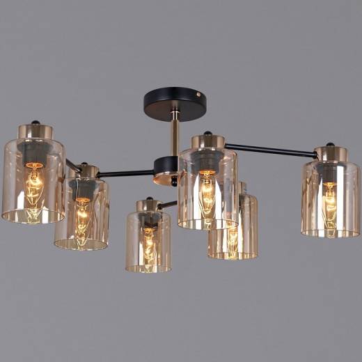 Люстра на штанге 01606-0.3-06 BK+FGD