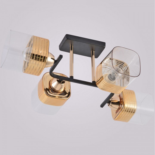 Люстра на штанге 01615-0.3-04 BK+FGD