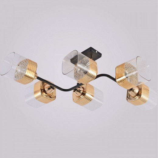 Люстра на штанге 01615-0.3-06 BK+FGD