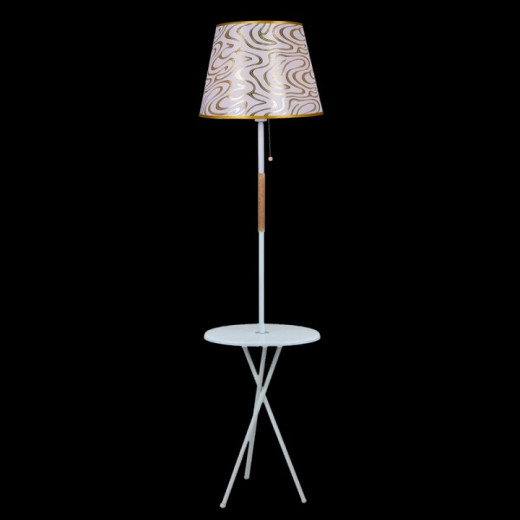 Стол журнальный с торшером 01721-2.6-01B WH