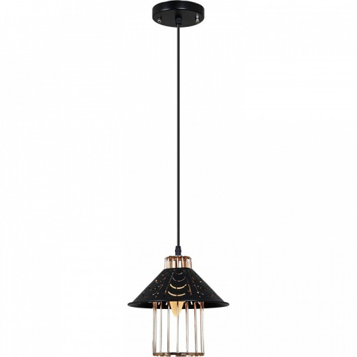 Подвесной светильник 02501-0.9-01 BK+GD
