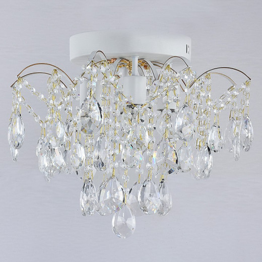 Люстра на штанге  04039-0.3-04 WH+GOLD PN