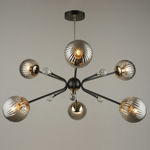 Люстра на штанге 04901-0.3-06 COFFEE+FGD