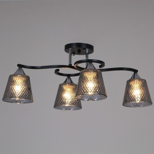 Люстра на штанге 06089-0.3-04 BK+CR