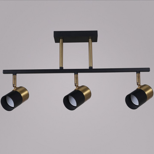 Спот 06664-0.8-03 BK+COP GU10