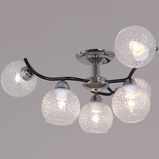 Люстра на штанге 07624-0.3-06 CR+BK