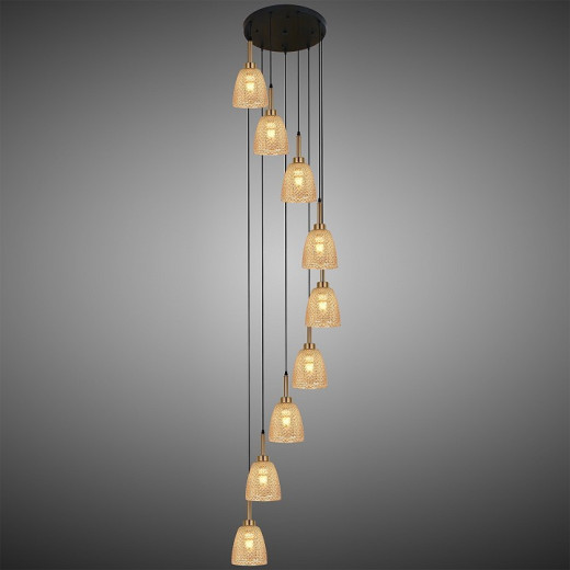 Подвесная люстра 09011-0.9-09 AMBER