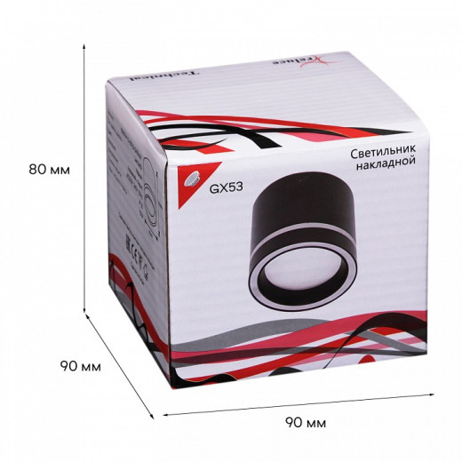 Накладной светильник Reluce Technical 53003 53003-9.5-001LD GX53 BK