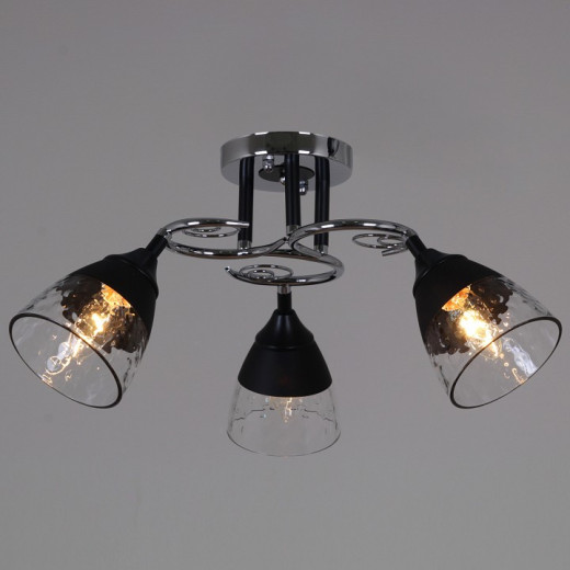 Люстра на штанге 70139-3.3-03 CR+BK