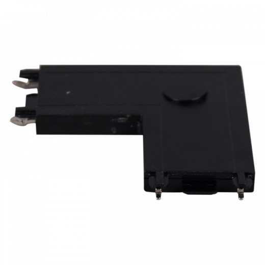 Соединитель угловой L-образный для треков накладных RL 06102 corner connector BK
