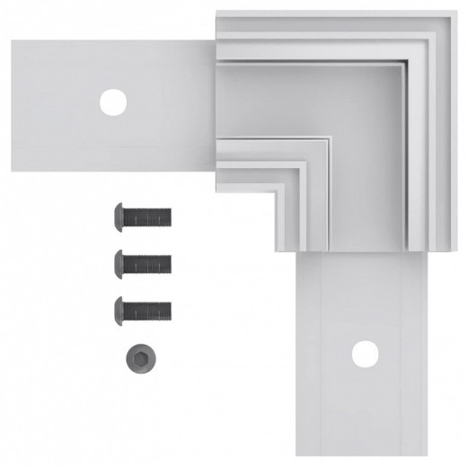 Соединитель угловой L-образный для треков накладных ST-Luce SKYLINE 48 ST1007.519.00