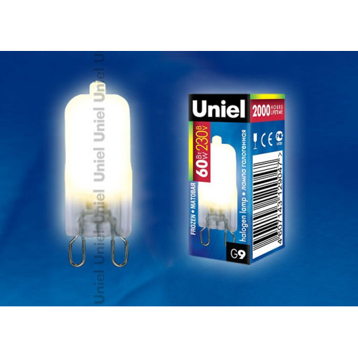 Лампа галогеновая Uniel  G9 60Вт 3000K 00577
