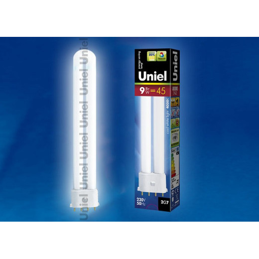 Лампа компактная люминесцентная Uniel ESL-PL 2G7 9Вт 4000K 06000