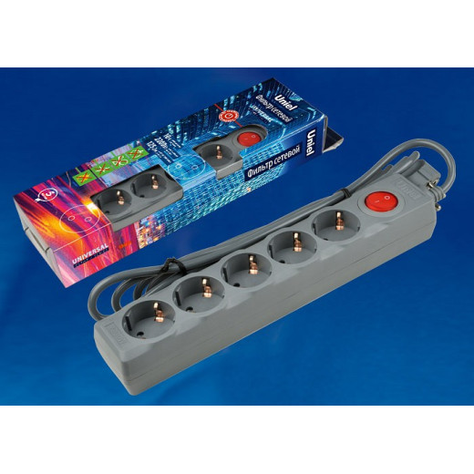 Удлинитель с выключателем Uniel S-Gsu5 UL-00001749