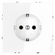Розетка с заземлением, без рамки Voltum S70 VLS040101