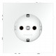 Розетка с заземлением, без рамки Voltum S70 VLS040102
