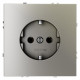 Розетка с заземлением, без рамки Voltum S70 VLS040104