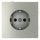 Розетка с заземлением, без рамки Voltum S70 VLS040105