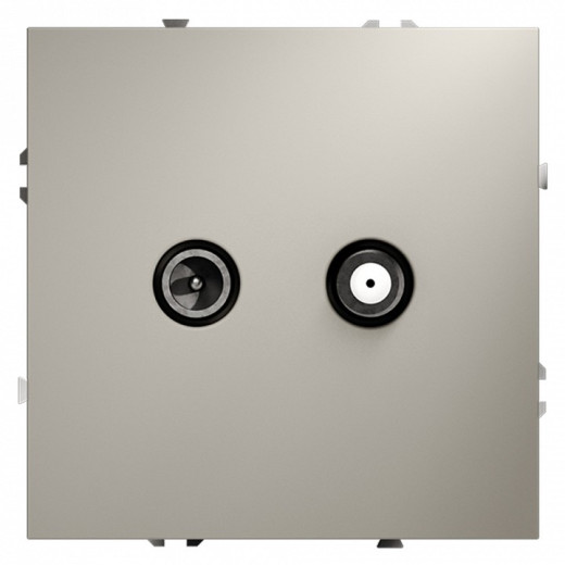 ТВ-розетка и SAT-розетка оконечная без рамки Voltum S70 VLS060403