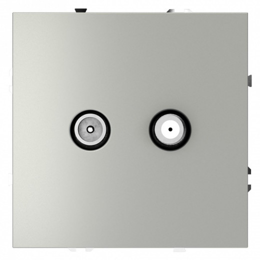 ТВ-розетка и SAT-розетка оконечная без рамки Voltum S70 VLS060405