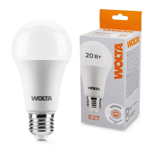 Лампа светодиодная Wolta  E27 20Вт 4000K 25S65BL20E27