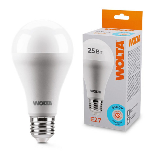 Лампа светодиодная Wolta  E27 25Вт 6500K 25W67BL25E27