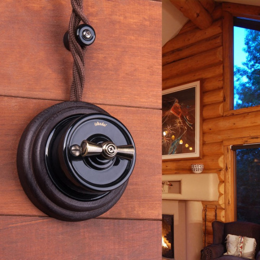 Провод электропитания Werkel Ретро 2х1,5 (коричневый) W6452514