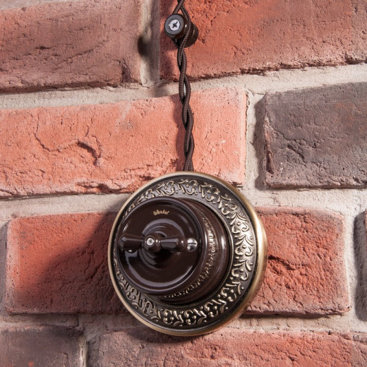 Провод электропитания Werkel Ретро 2х2,5 (коричневый) W6452314