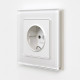Розетка с заземлением и со шторками, без рамки Werkel белый матовый W1171161