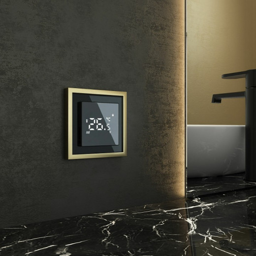 Рамка на 1 пост Werkel Baguette (черный/латунь) W0012852