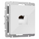 Розетка Ethernet RJ-45 и со шторками, без рамки Werkel белый W5120101
