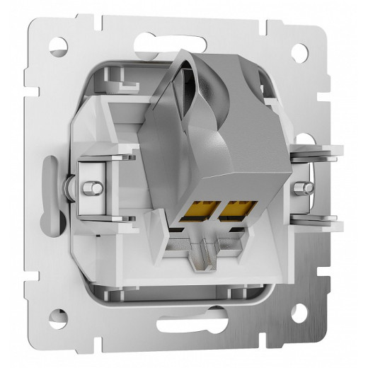 Розетка Ethernet RJ-45 и со шторками, без рамки Werkel белый матовый W5120001