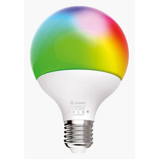 Лампа светодиодная с управлением через Wi-Fi Zetton Smart Wi-Fi Bulb E27 10Вт 2700-6500K ZTSHLBRGBCWE271RU