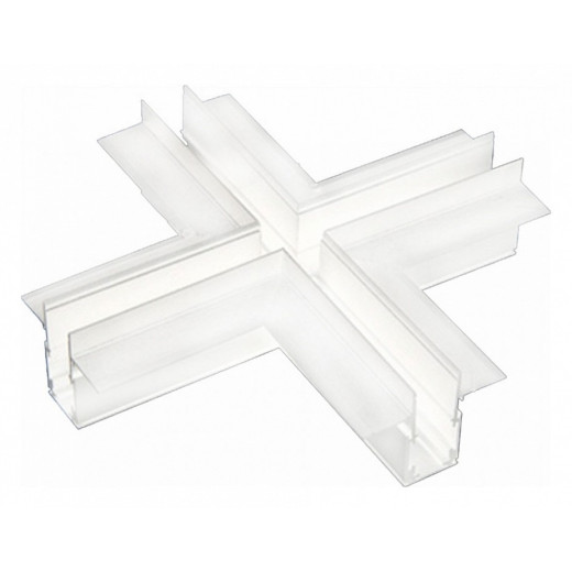 Соединитель X-образный для треков встраиваемых iLedex Technical VISION48/22 X-TYPE CONNECT 4822-022-44/44-WH