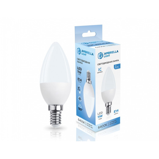 Лампа светодиодная Ambrella Light C37 E14 11Вт 6400K 371116