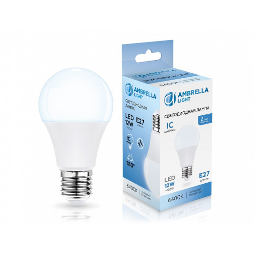 Лампа светодиодная Ambrella Light A60 E27 12Вт 6400K 601206