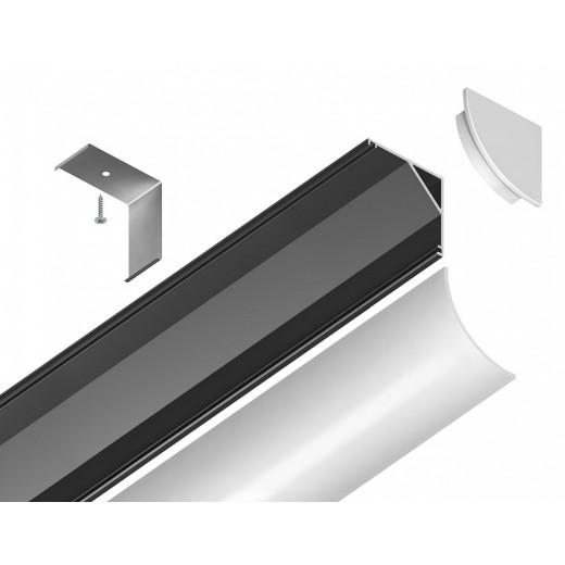 Профиль накладной угловой внутренний Ambrella Light GP GP2100BK