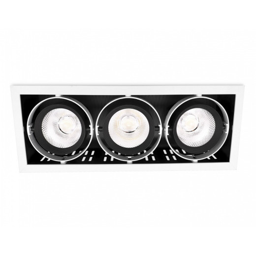 Встраиваемый светильник Ambrella Light Classic T81 T813 BK/CH 3*12W 4200K