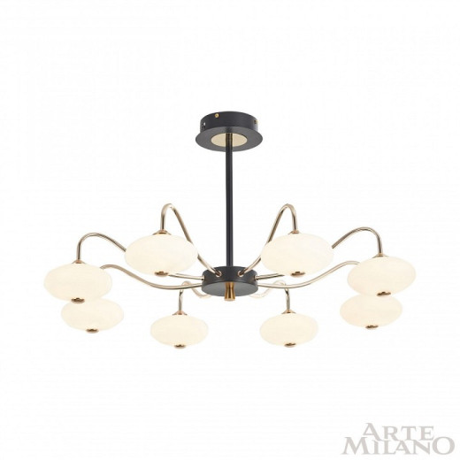 Люстра на штанге Arte Milano Neapolis-73908 273908/8 BK/GD