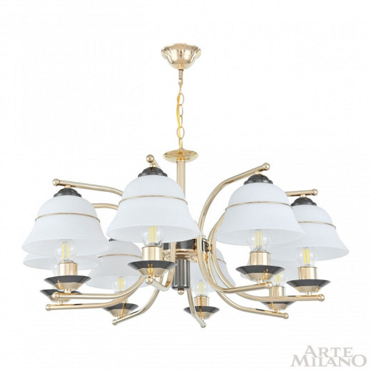 Подвесная люстра Arte Milano Florentia-1240 301240/8 Bk/Gd