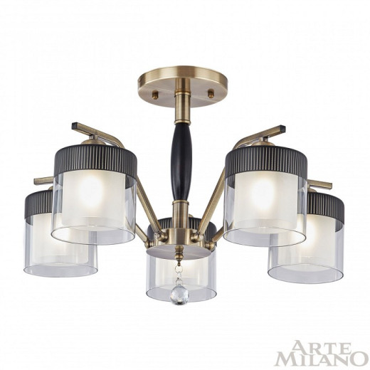 Люстра на штанге Arte Milano Napoli-2646 332646/5 AB+BK