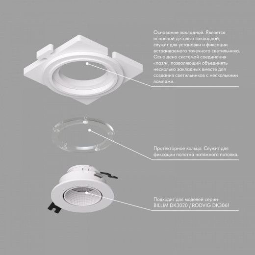 Кольцо декоративное Denkirs SCB DK3020/61-SCB