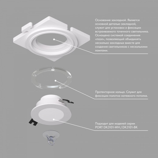 Кольцо декоративное Denkirs SCB DK3101-SCB
