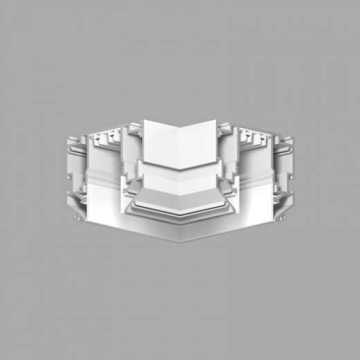 Соединитель угловой L-образный для треков встраиваемых Denkirs SMART ONE TR2026-WH